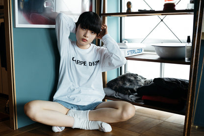 Logo Long-Sleeve T-shirt - White【CD Standard】
