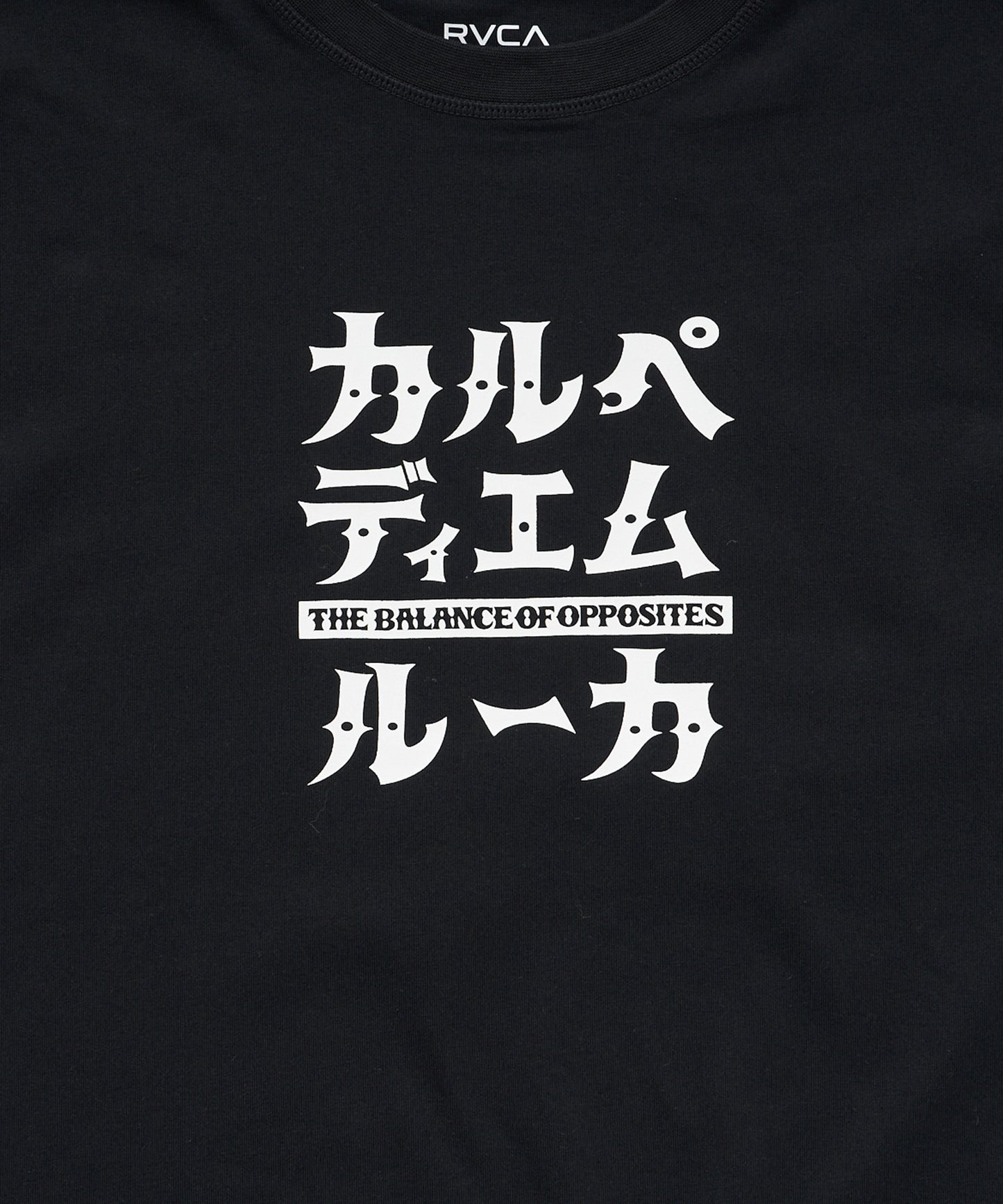 【6.26 (FRI) RELEASE】【CARPE DIEM×RVCA】KATAKANA S/S T-Shirts