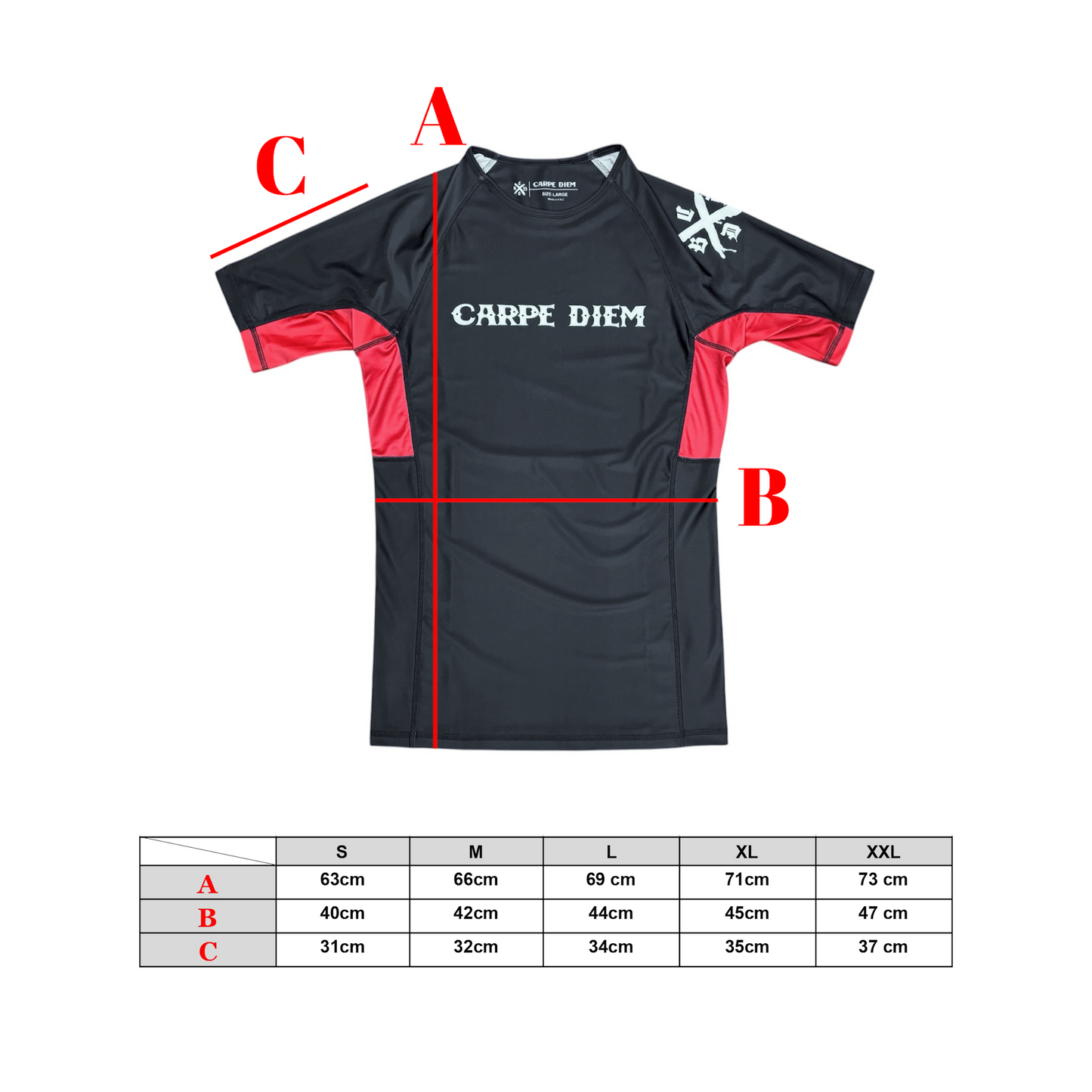 Ranked Rash Guard Ver.2
 - Black (Short Sleeve)