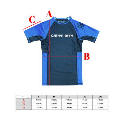 Ranked Rash Guard Ver.2
 - Blue (Short Sleeve)