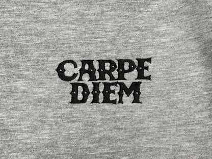 CARPE DIEM EMBROIDERY PANTS - Gray