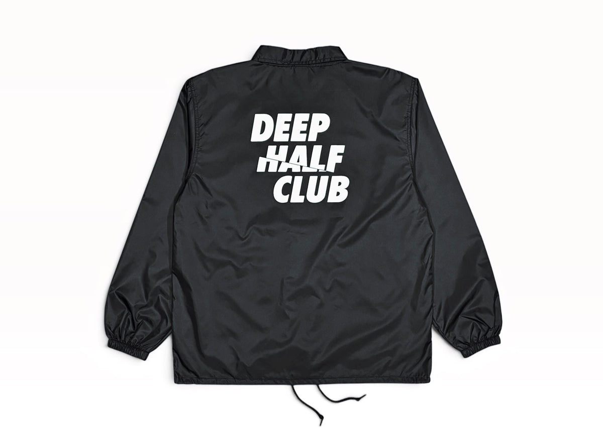 【10月2日金曜日12:00販売開始】DEEP HALF CLUB Coach Jacket  - Black