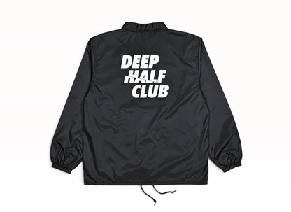 【10月2日金曜日12:00販売開始】DEEP HALF CLUB Coach Jacket  - Black