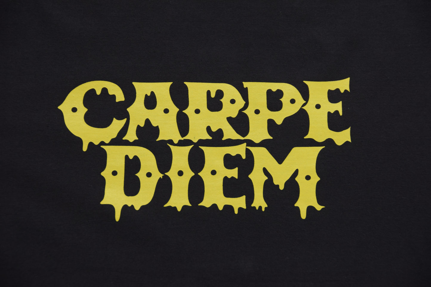 CARPE DIEM Drip Logo T-shirt - Ink Black【Premium】