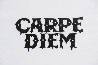 CARPE DIEM Drip Logo T-shirt - White【Premium】