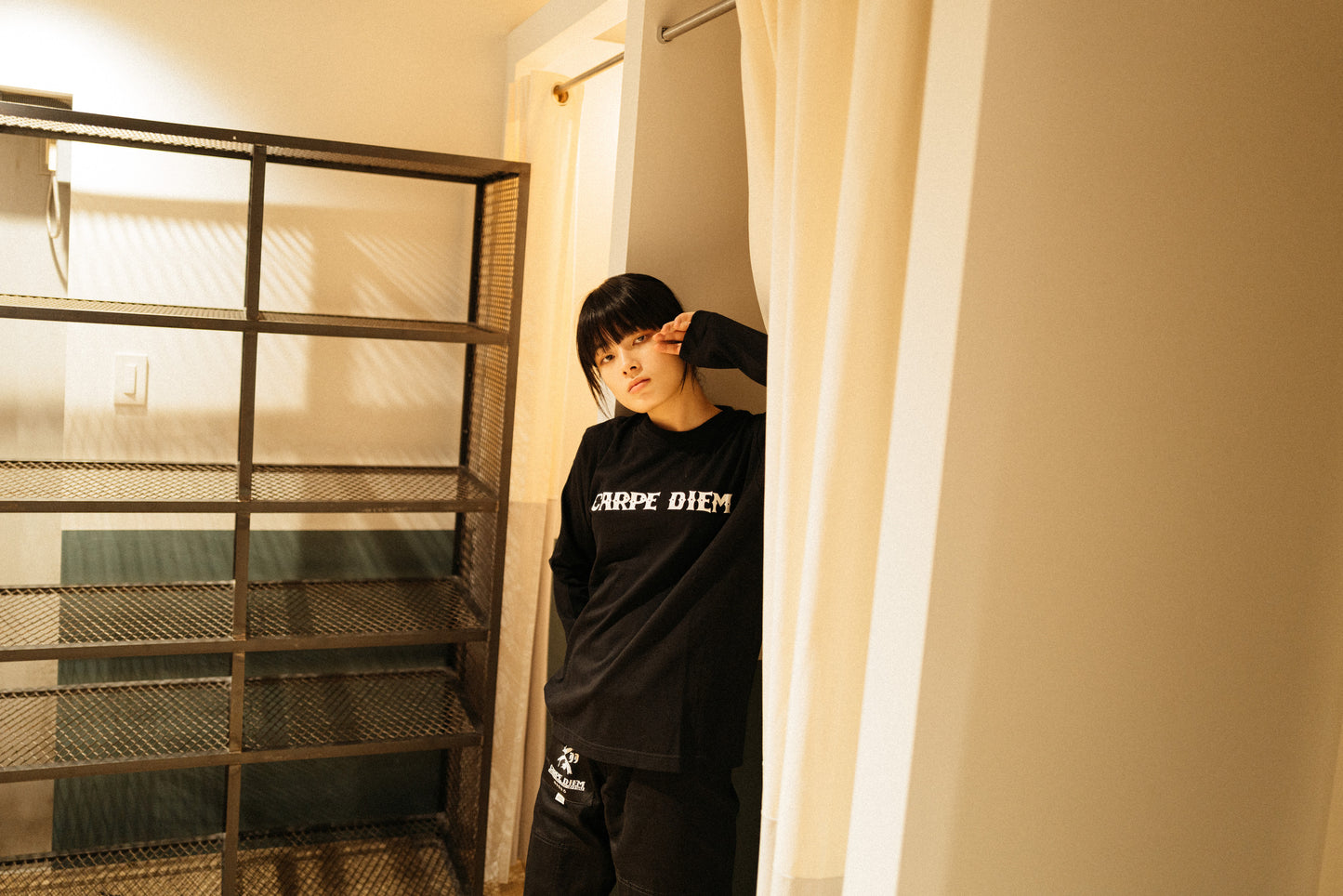 Logo Long-Sleeve T-shirt - Black【CD Standard】