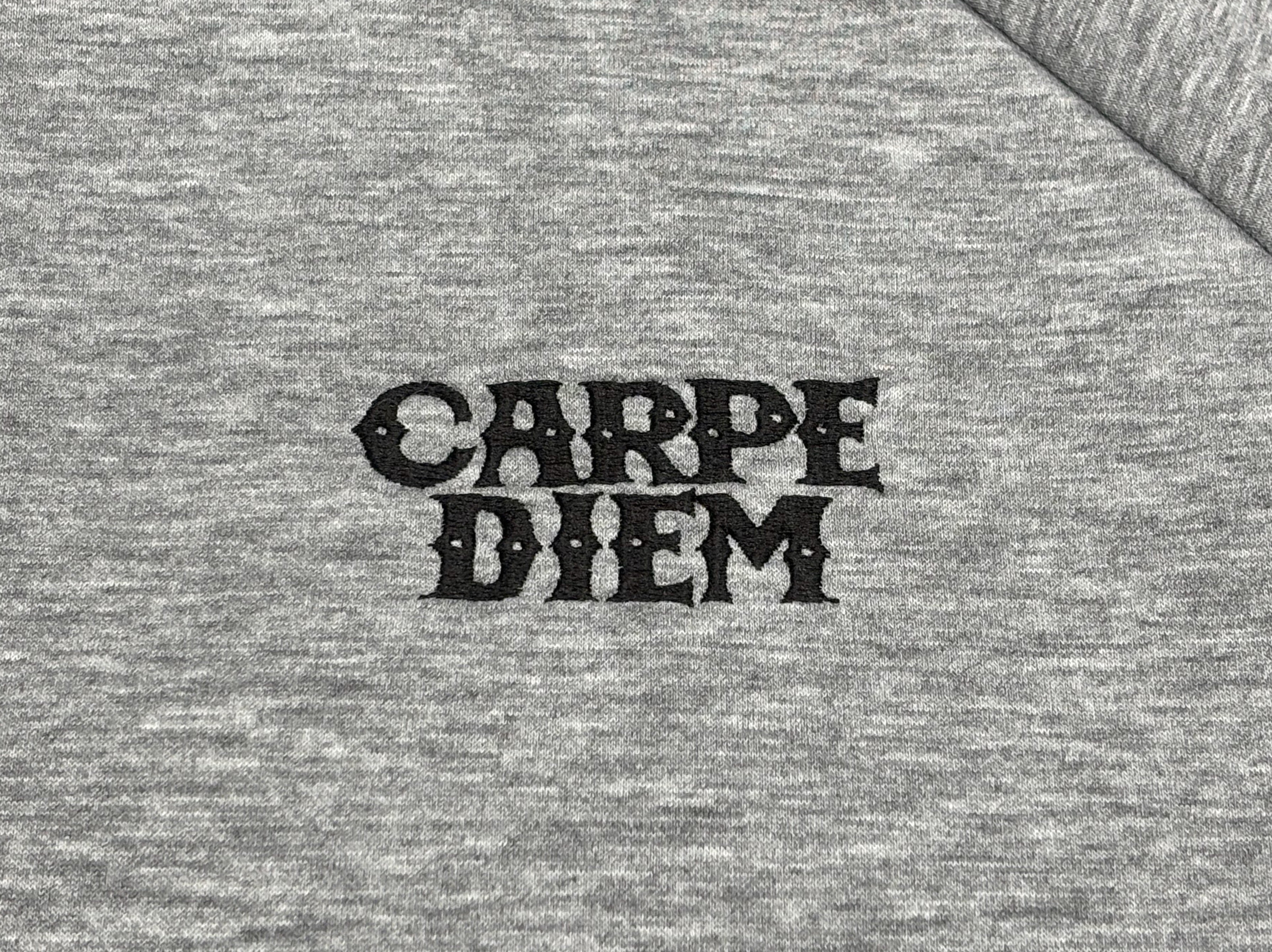 CARPE DIEM EMBROIDERY FULL-ZIP - Gray – CARPE DIEM BJJ ONLINE STORE