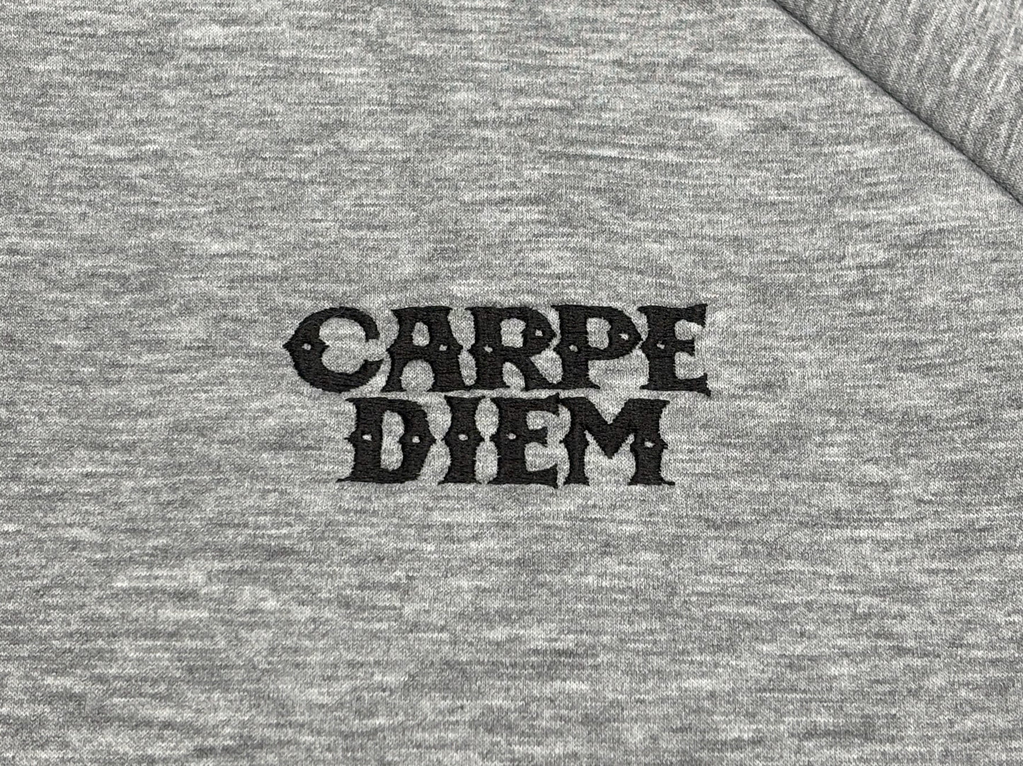 CARPE DIEM EMBROIDERY FULL-ZIP - Gray