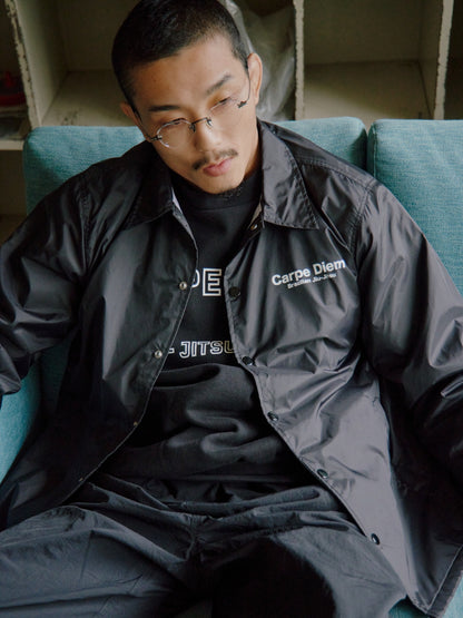 CARPE DIEM COACH JACKET - Black