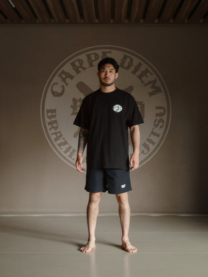 CARPE DIEM Oval Logo T-shirt - Black【Premium】