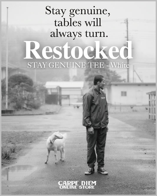 STAY GENUINE TEE - White