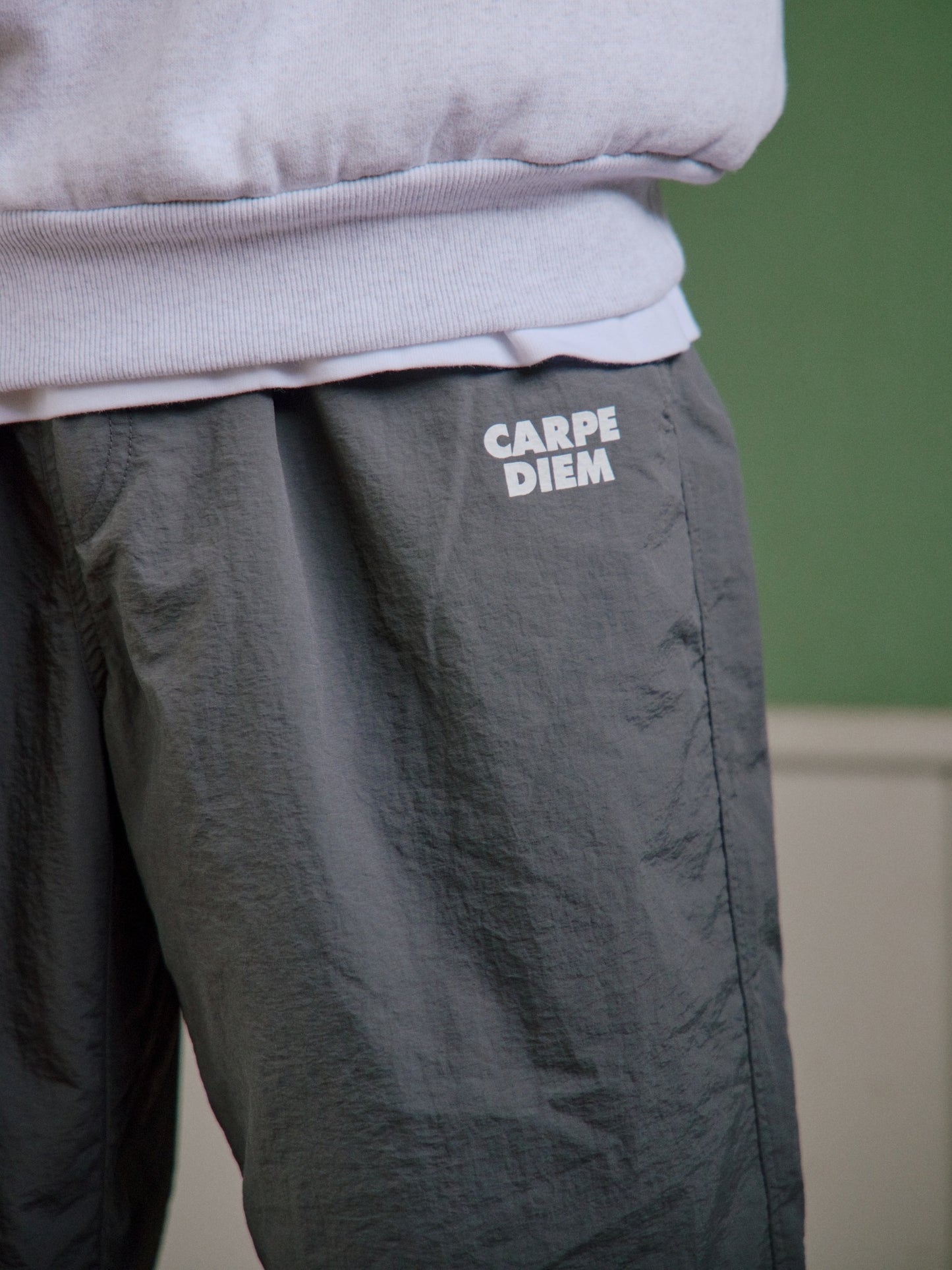 CARPE DIEM Versatile Nylon Pants - Gray