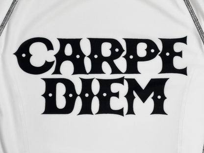 【KIDS】CARPE DIEM Rash Guard - White