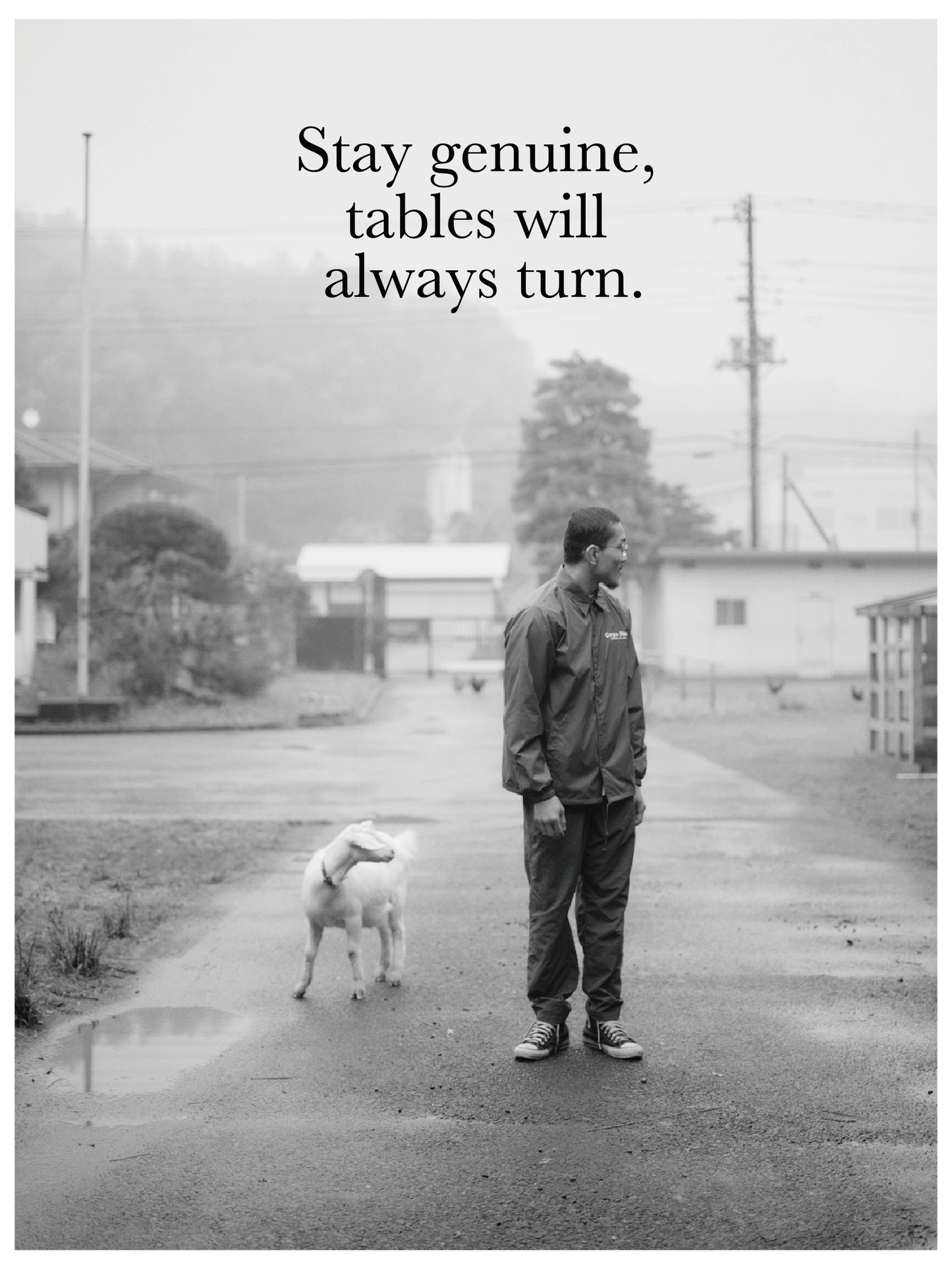 STAY GENUINE TEE - White