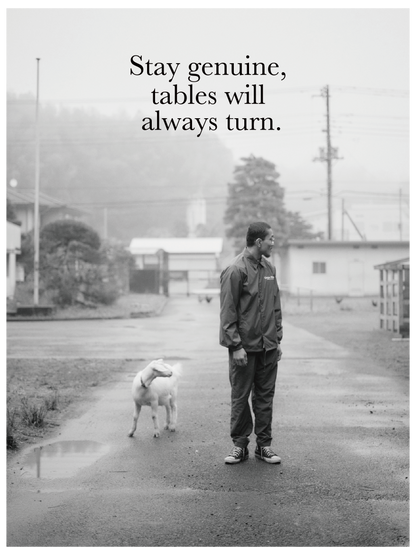 STAY GENUINE TEE - White