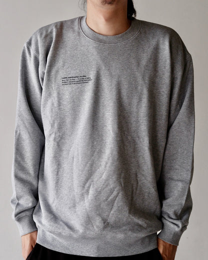 【JH+CARPE DIEM】LIGHT CREW NECK SWEAT