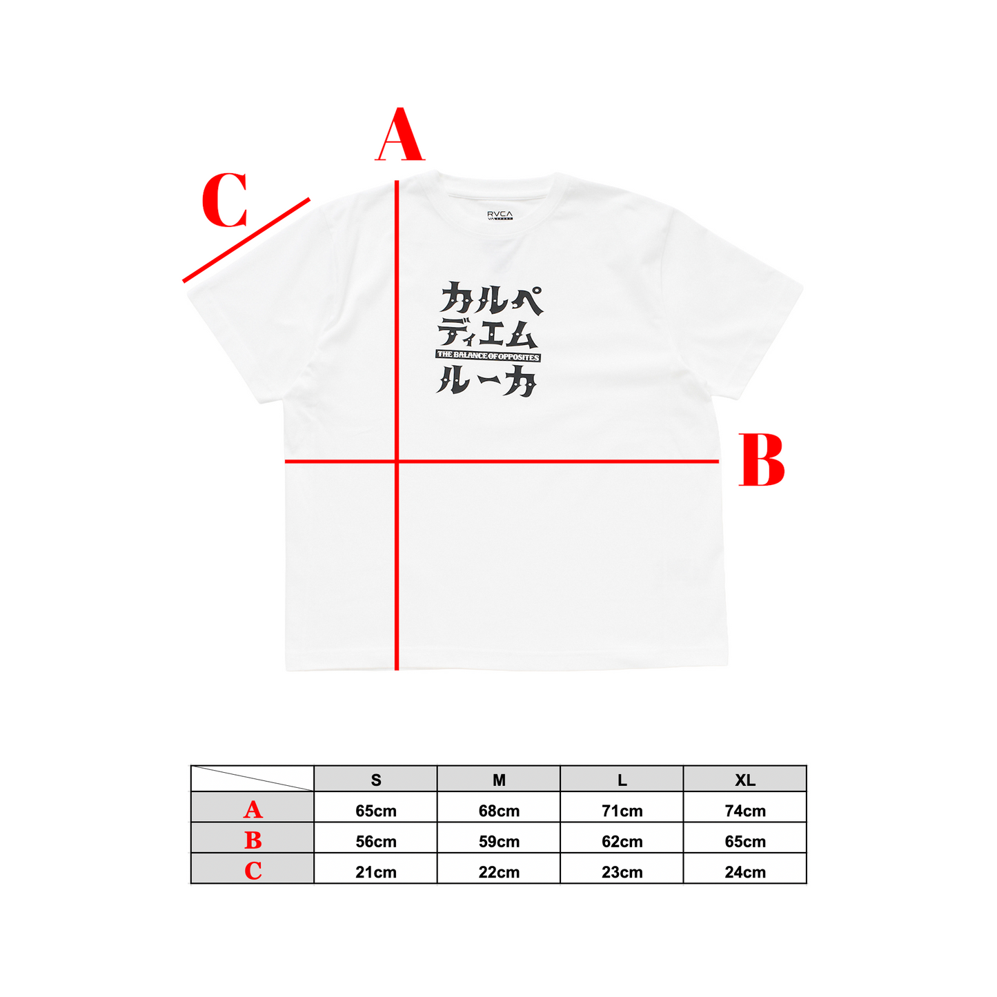 【6.26 (FRI) RELEASE】【CARPE DIEM×RVCA】KATAKANA S/S T-Shirts