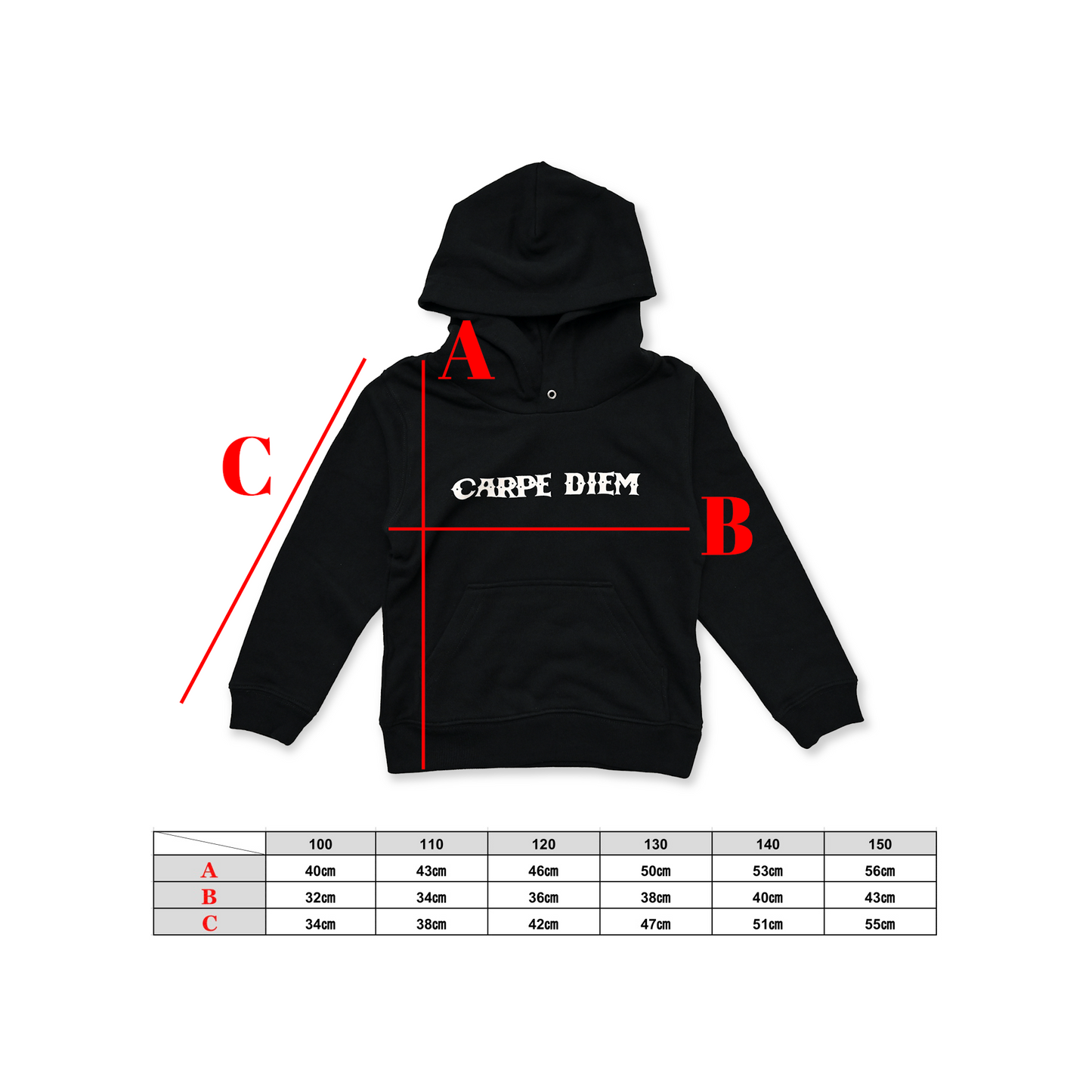 【KIDS】Hoodie - Black 【CD Standard】