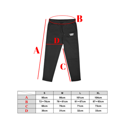 CARPE DIEM EMBROIDERY PANTS - Black