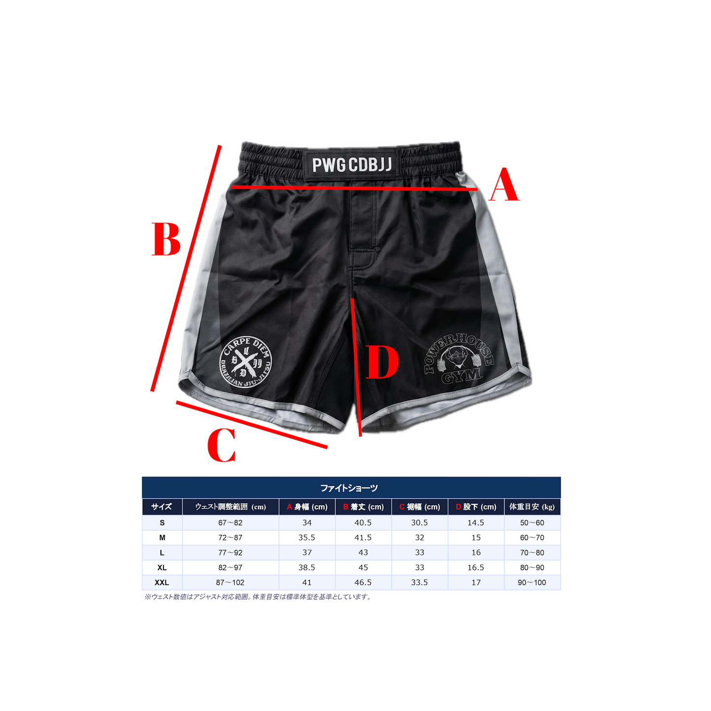 PHG × CDBJJ FIGHT SHORTS