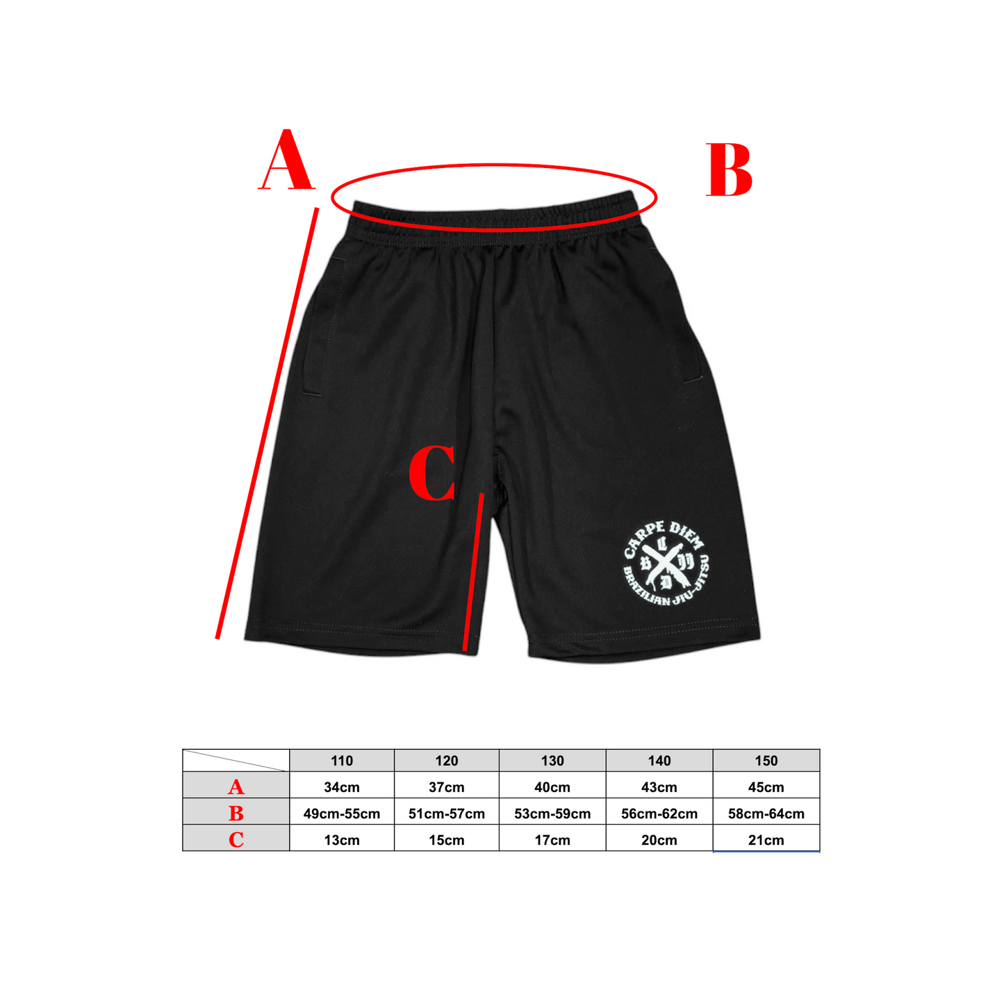 【KIDS】Dry Logo Shorts - Black