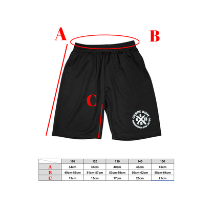 【KIDS】Dry Logo Shorts - Black