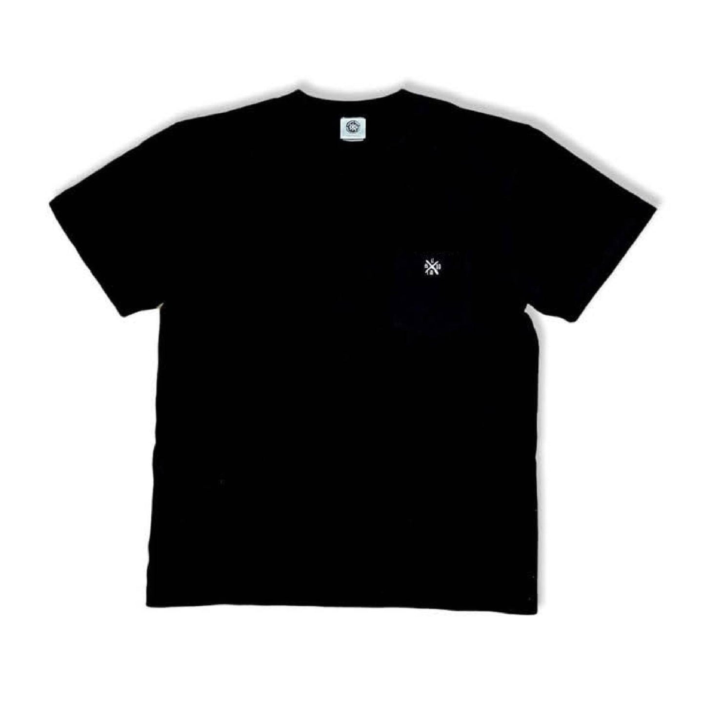 Embroidery logo pocket-T-shirt - Black