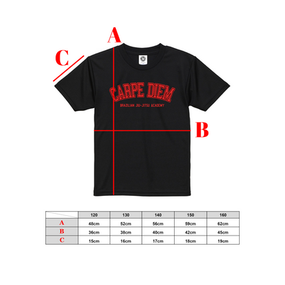 【KIDS】DRY-FIT CLASSIC COLLEGE TEE - Black