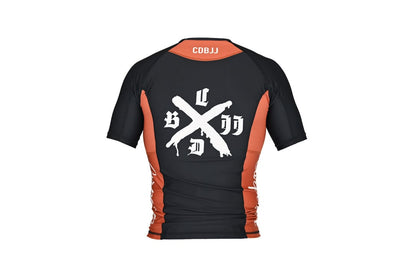 Ranked Rash Guard - Brown (Short Sleeve)