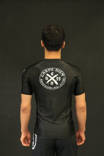 Short Sleeve Rash Guard - Black