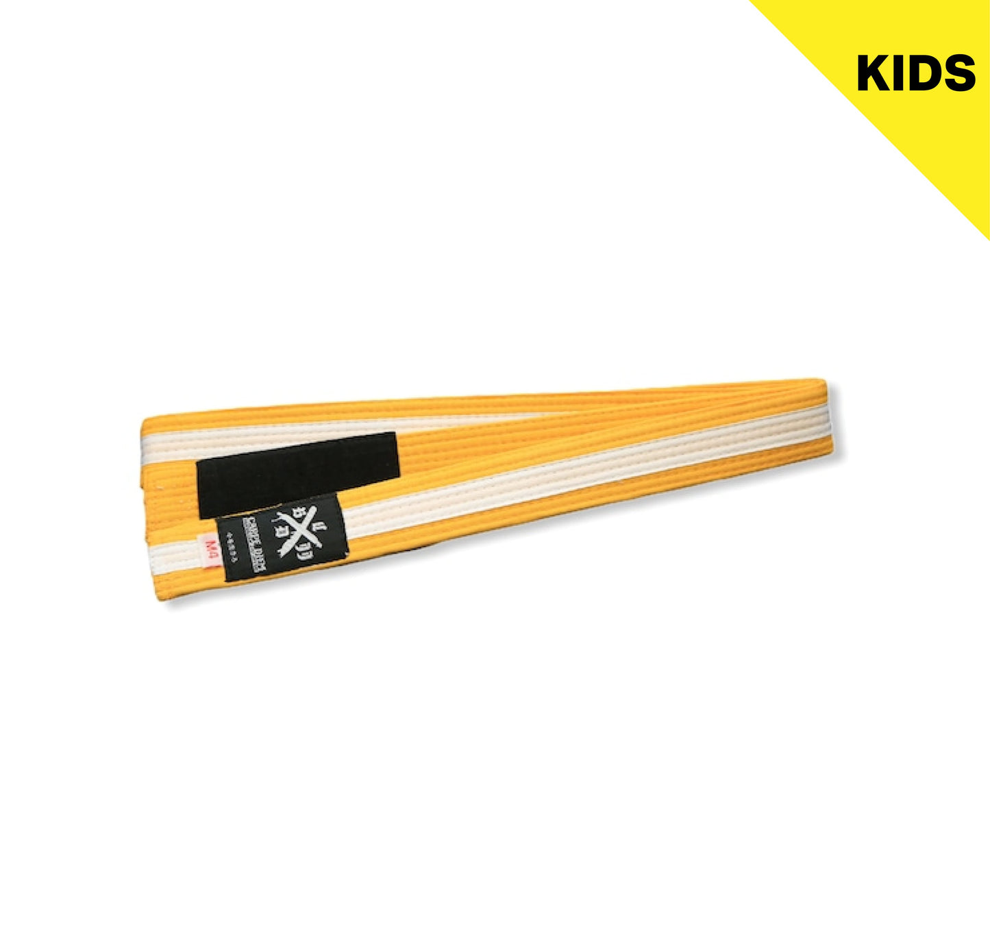 【KIDS】Logo Belt - Yellow/White