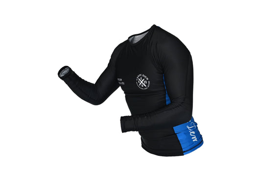 Ranked Rash Guard - Blue (Long Sleeve)