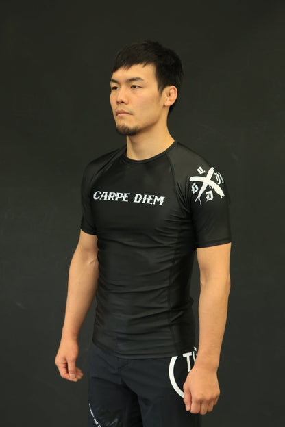 Short Sleeve Rash Guard - Black