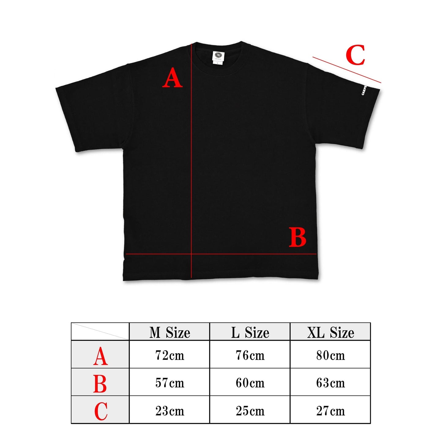 CARPE DIEM Super Heavy T-shirt - Black