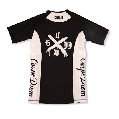 【KIDS】Short Sleeve Rash Guard (Black & White)