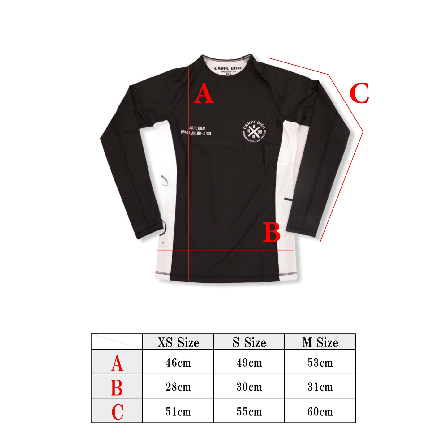 【KIDS】Long Sleeve Rash Guard (Black & White)