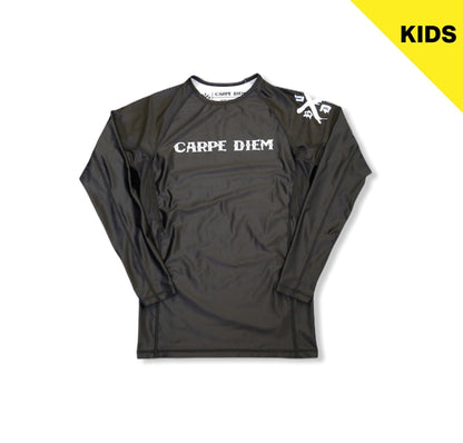 【KIDS】Long Sleeve Rash Guard - Black -