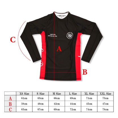 Ranked Rash Guard - Black (Long Sleeve)