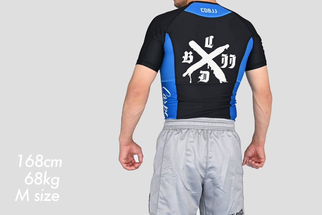 Ranked Rash Guard - Blue (Short Sleeve)