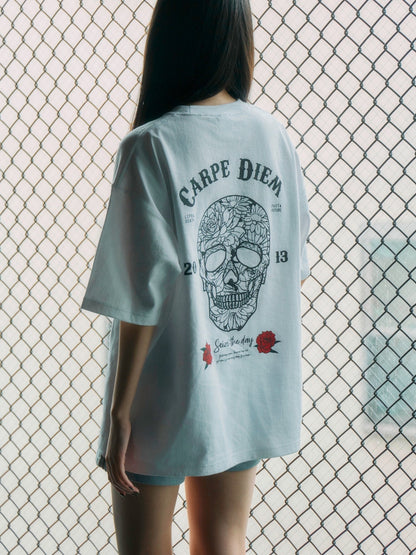 Skull Super Heavy T-shirt - White