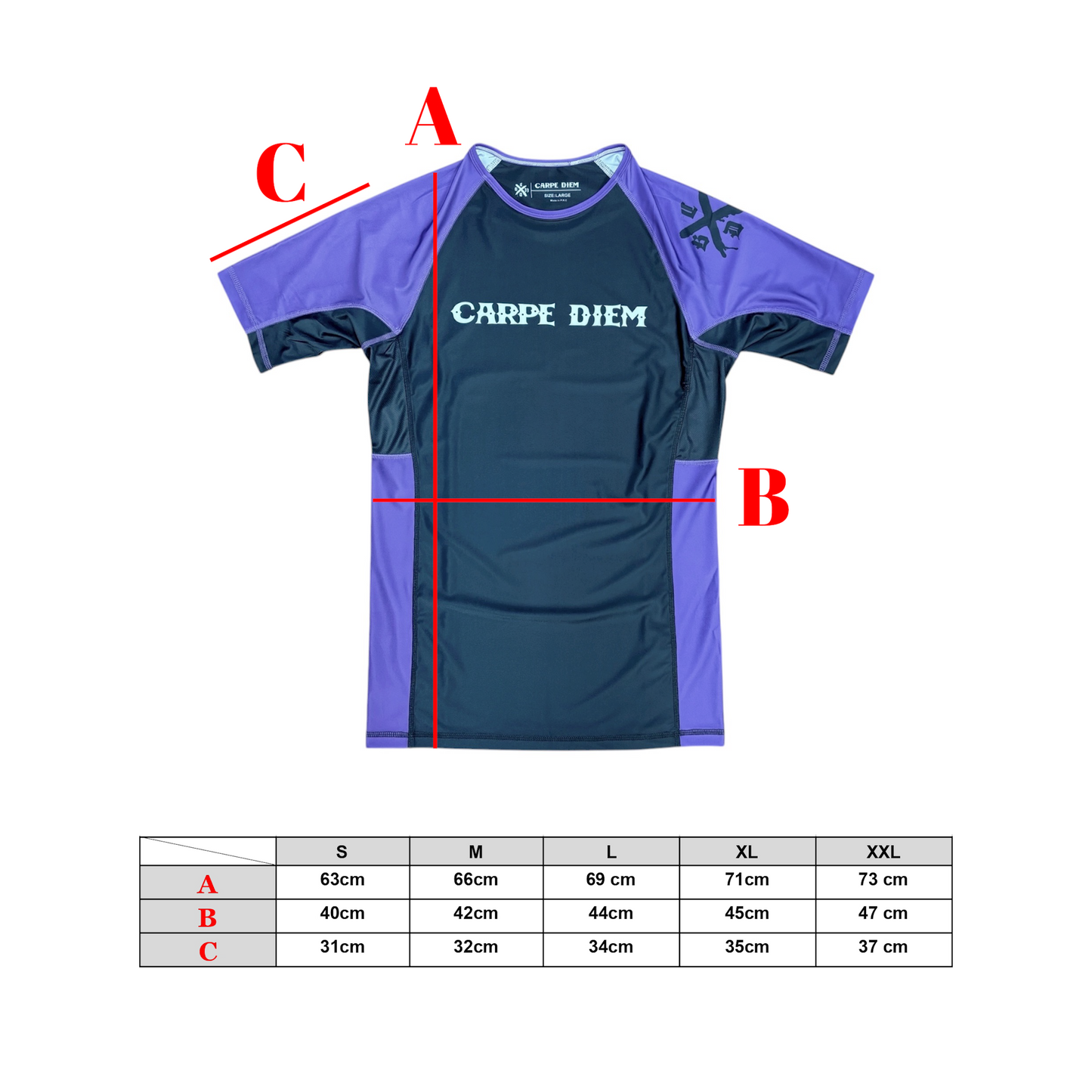 Ranked Rash Guard Ver.2
 - Purple (Short Sleeve)