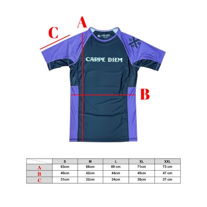 Ranked Rash Guard Ver.2
 - Purple (Short Sleeve)